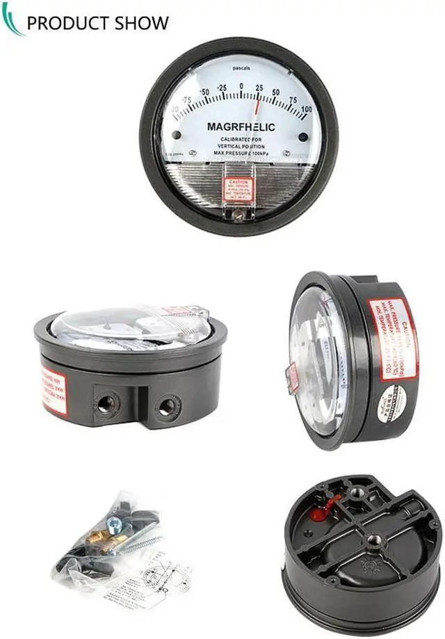 Alt view image 7 of 7 - ELECALL New -100~100PA TE2000 Micro Differential Pressure Gauge High Precision 1/8 "NPT Air Pressure Meter Barometer