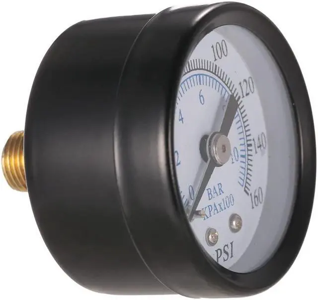 Alt view image 5 of 5 - TS-40-10bar 0-160psi/0-10bar 1/8'' NPT Dial Display Pressure Gauge Measuring Manometer