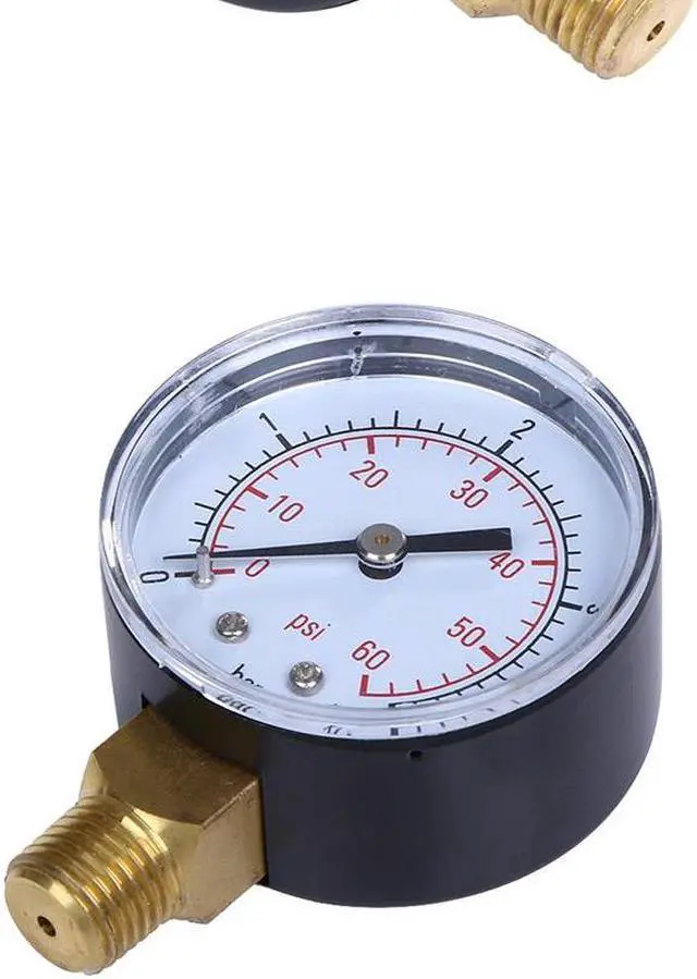 Alt view image 6 of 6 - TS-50-4bar 0-4bar/0-60psi NPT Dial Display Pressure Gauge Measuring Manometer