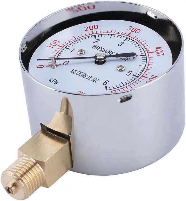 Alt view image 7 of 7 - ELECALL YE-60 Air Diaphragm Pressure Gauge 0~6KPA Phosphor Bronze Film Box Pressure Gauge Positive Pressure Meter