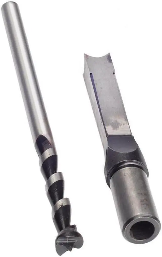 Main image of 14mm 9/16'' Woodworking Square Hole Bits Drill Mortising Chisel Set 14mm/ 9/16" Mortiser Drills Bit Set
