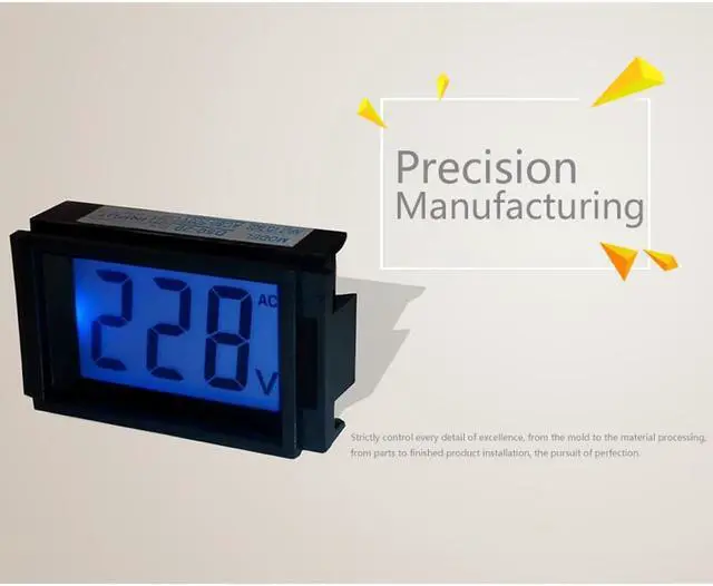 Alt view image 5 of 7 - ELECALL D50-20 AC 80-500V High Precision LCD Digital Display AC Voltmeter Amp Volt Current Meter Tester