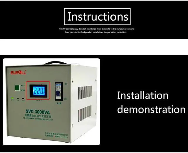 Alt view image 6 of 7 - ELECALL D50-20 AC 80-500V High Precision LCD Digital Display AC Voltmeter Amp Volt Current Meter Tester