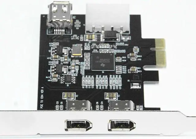 Alt view image 2 of 4 - PCIe 1394A Firewire Expansion Card With 1 Internal And 2 External Ports