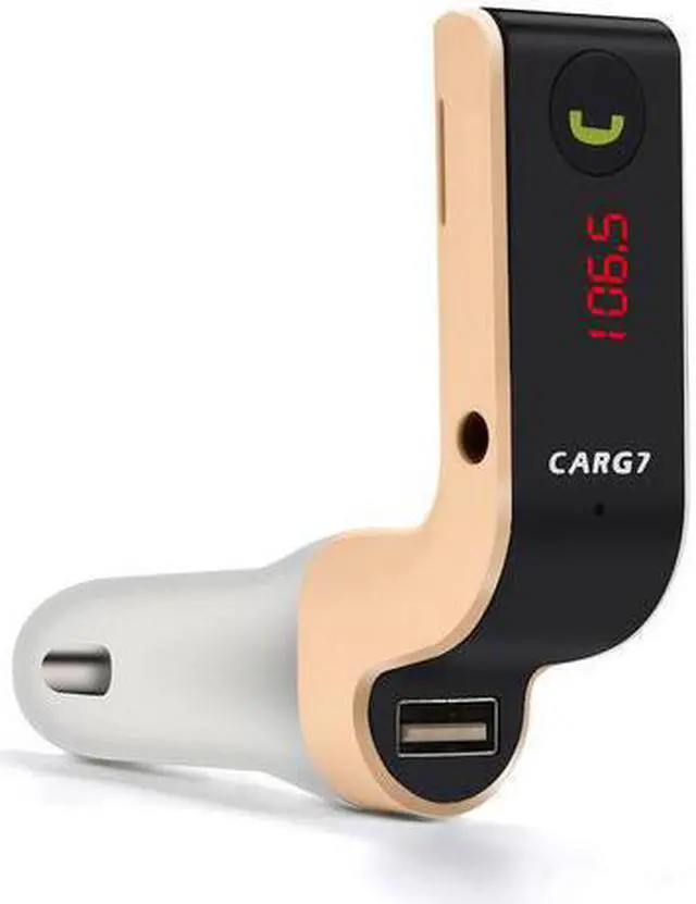 Main image of New USB Car MP3 Players 1PC G7 Hands-free Bluetooth Car Kit FM Transmitter USB Charger Adapter MP3 Player High Quality (Gold)