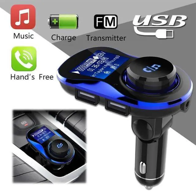 Alt view image 2 of 4 - BC28 Car Bluetooth Hands-free MP3 Player FM Transmitter Dual USB Charger