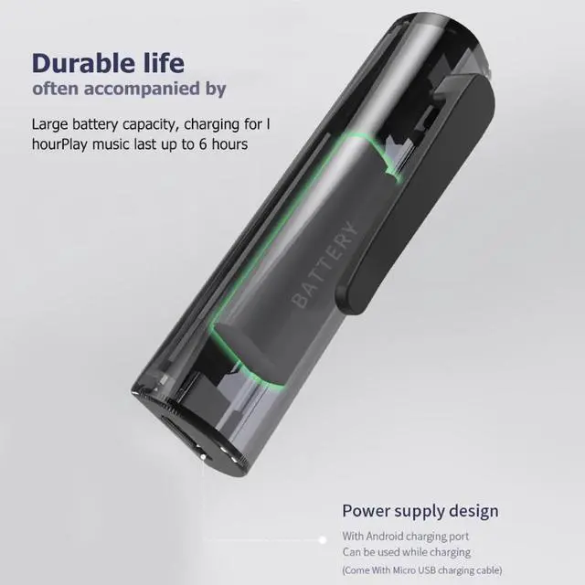 Alt view image 3 of 4 - Bluetooth Car Kit G29 AUX Wireless HIFI Music Bluetooth Receiver 3.5mm Jack Handsfree Car Kit Audio Music Adapter Player