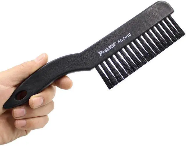 Alt view image 5 of 5 - Pro'sKit AS-501C Anti-static Brush (140mm) For Computer Electronic Component Repair Thoroughly Cleaning Brush