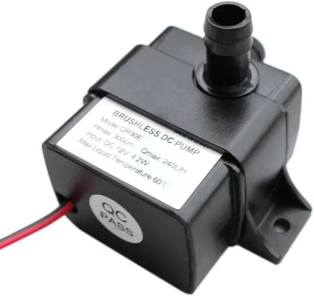 Main image of Ultra-quiet DC 12V 4.2W 240L/H Flow Rate Waterproof Brushless Pump Mini Submersible Water Pump QR30E