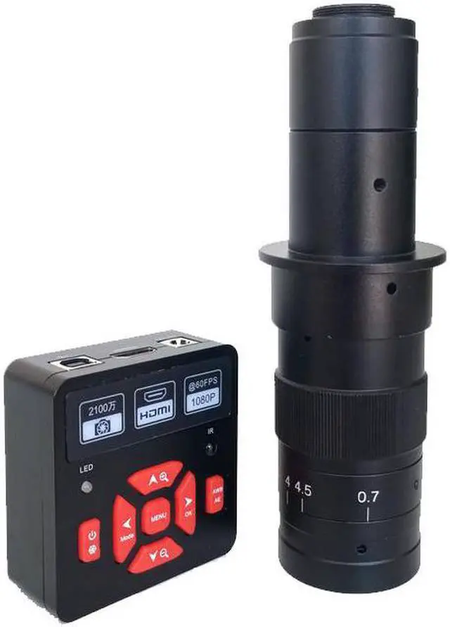 Main image of 21MP 1080P HDMI USB Digital Microscope Camera 180X C-Mount Magnification Adjustable Zoom Lens for IC Motherboard Repair