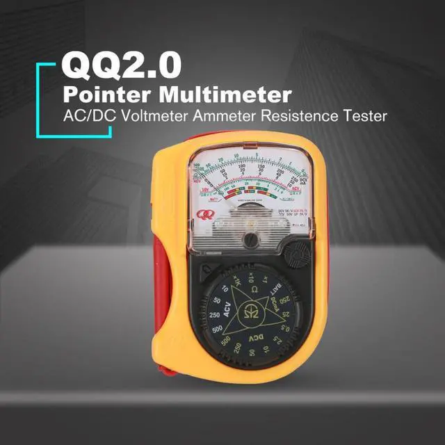 Alt view image 3 of 7 - QQ2.0 Hand-hold Pocket Pointer Analog Multimeter AC/DC Voltmeter Mechanical Ammeter Current Voltage Resistence Tester Meter