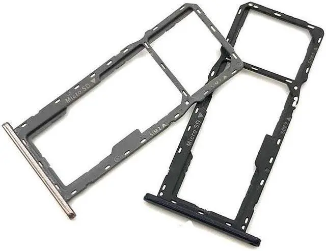 Main image of Sim Card Slot Tray Holder For ASUS ZenFone Max M1 ZB555KL Sim Card Adapter Replacement (Black)