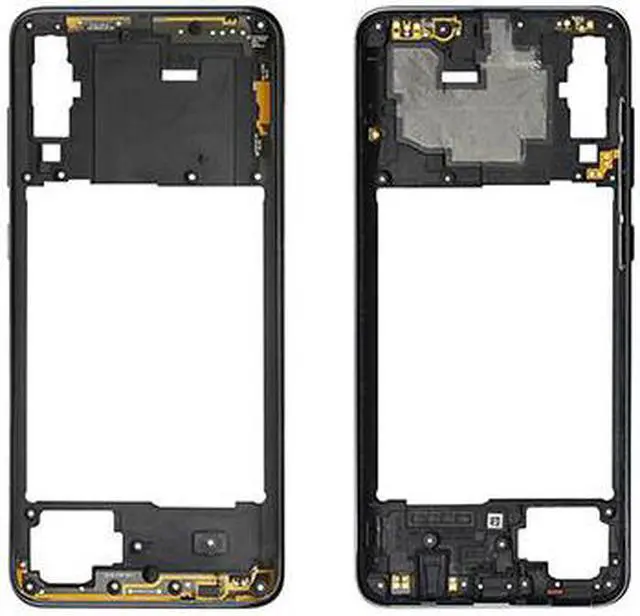 Main image of Housing Middle Frame Bezel replacement parts For Samsung Galaxy A70 A705 Middle Plate Cover (Black)