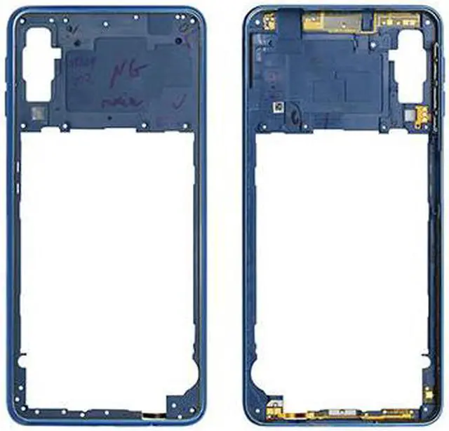 Main image of Housing Middle Frame Bezel replacement parts For Samsung Galaxy A7 2018 A750 Middle Plate Cover (Blue)