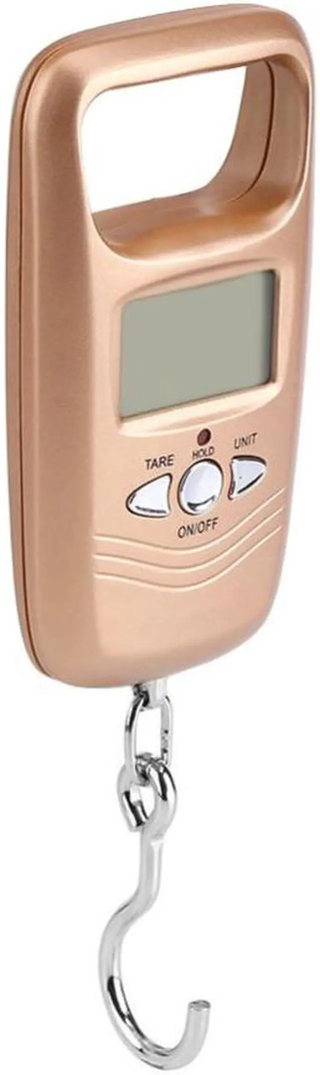 Alt view image 2 of 4 - WH-A17L 50KG Digital Hanging Scale Double Accuracy Portable Electronic Pocket Scale Hanging Luggage Weighing Steelyard Scale - Gold