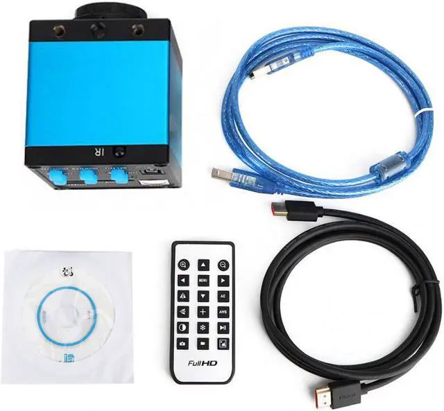 Alt view image 3 of 7 - 14MP 720P HDMI USB Industry Microscope Camera TF Card Video Recorder Camera 100-240V for Microelectronics Machinery