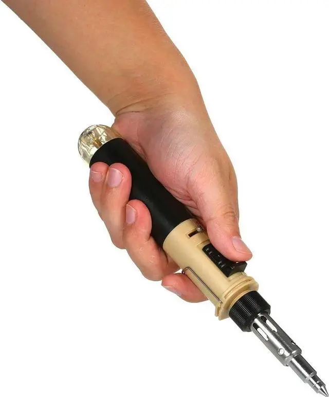 Alt view image 4 of 7 - 12 in 1 Soldering Iron Kit Full Electronics Set Welding Tool Car Repairing Gas Soldering Self-igniting Torch Outdoors - Coffee