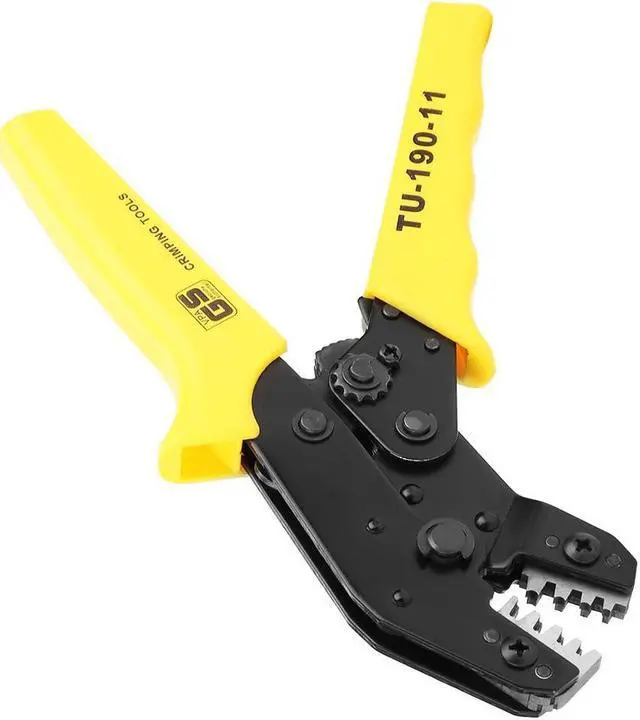 Alt view image 5 of 7 - Chrome-vanadium Steel Terminals Crimp Plier Hand Cable Stripper Crimping Hand Tool AWG 28-18