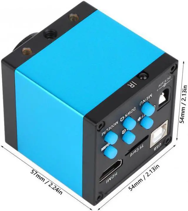 Alt view image 2 of 7 - 14MP 720P HDMI USB Industry Microscope Camera TF Card Video Recorder Camera 100-240V for Microelectronics Machinery