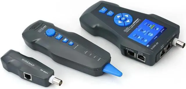 Alt view image 7 of 7 - Telephone Wire Tracker Electrical Line Finding Testing Cable Tester Handheld Line Finder Cable Detector Wire Measuring Instrument for Network Maintenance Collation For RJ45 RJ11 BNC Metal Cable PING/P