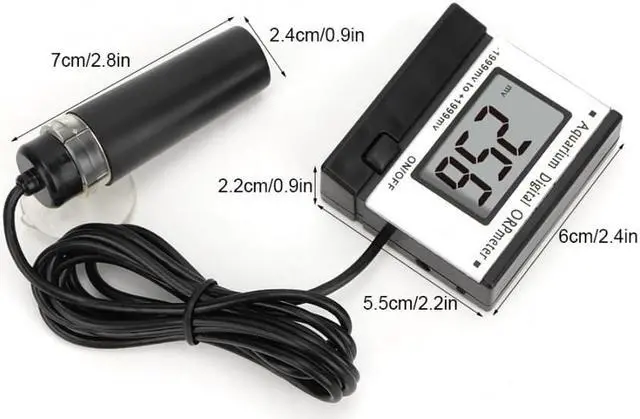 Alt view image 2 of 7 - ORP-169F 4 Digital LCD Mini ORP Meter Monitoring Testing Equipment Water Quality Meter Long-term Low-maintenance AC/DC