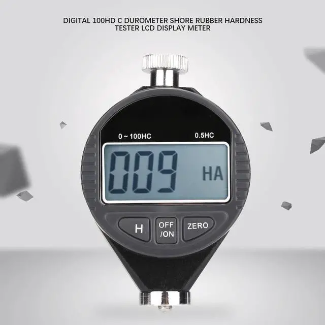 Alt view image 4 of 7 - Digital 100HD C Durometer Shore Rubber Hardness Tester LCD Display Hardness Meter