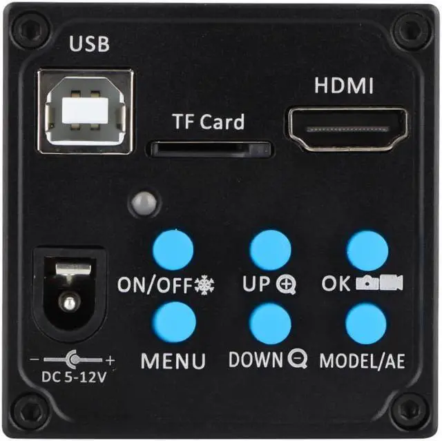 Alt view image 7 of 7 - 14MP 720P HDMI USB Industry Microscope Camera TF Card Video Recorder Camera 100-240V for Microelectronics Machinery