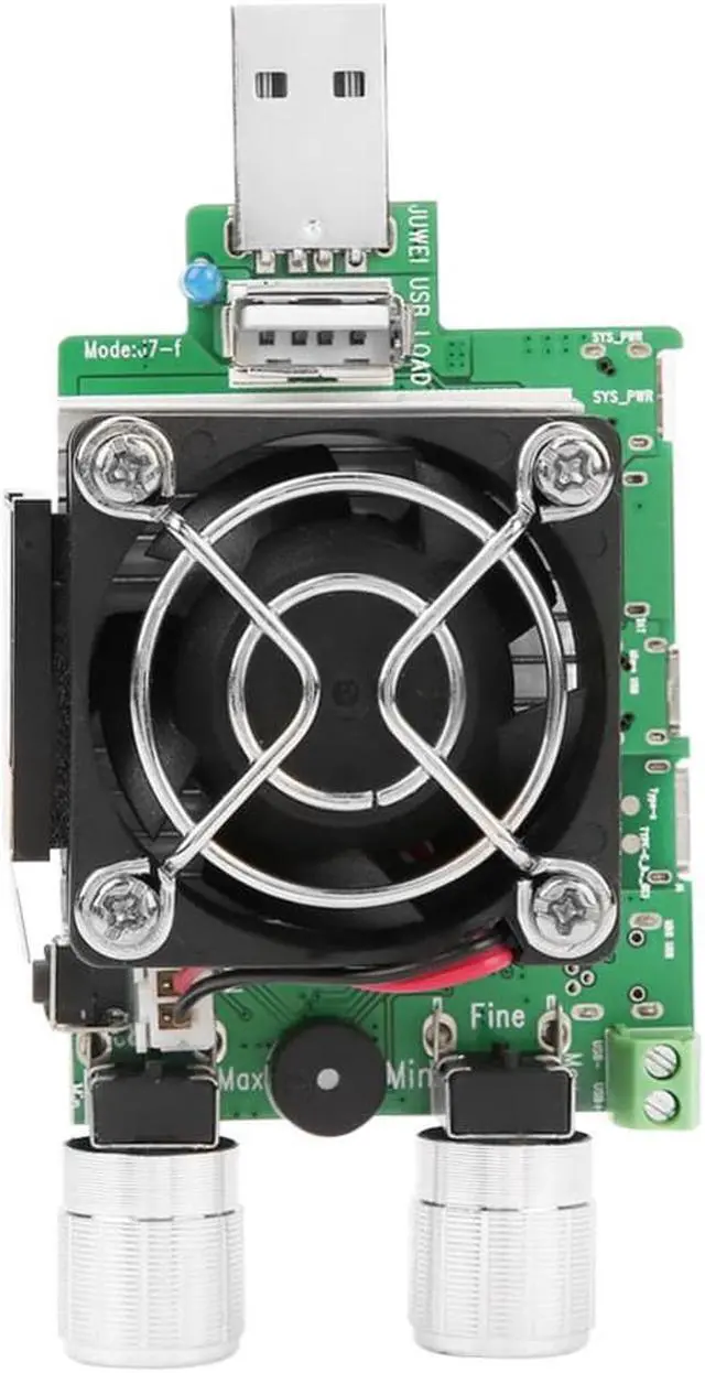 Alt view image 4 of 7 - 35W Constant Current Double Adjustable Electronic Load Quick Voltage USB Tester Voltmeter Aging Discharge Meter
