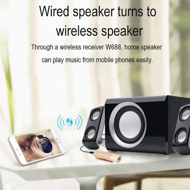 Alt view image 4 of 7 - Fineblue W688 Bluetooth earphone Sport Bluetooth 4.1 Wireless HiFi Business Collar Clip-on Bluetooth Stereo Music headset (Gold)