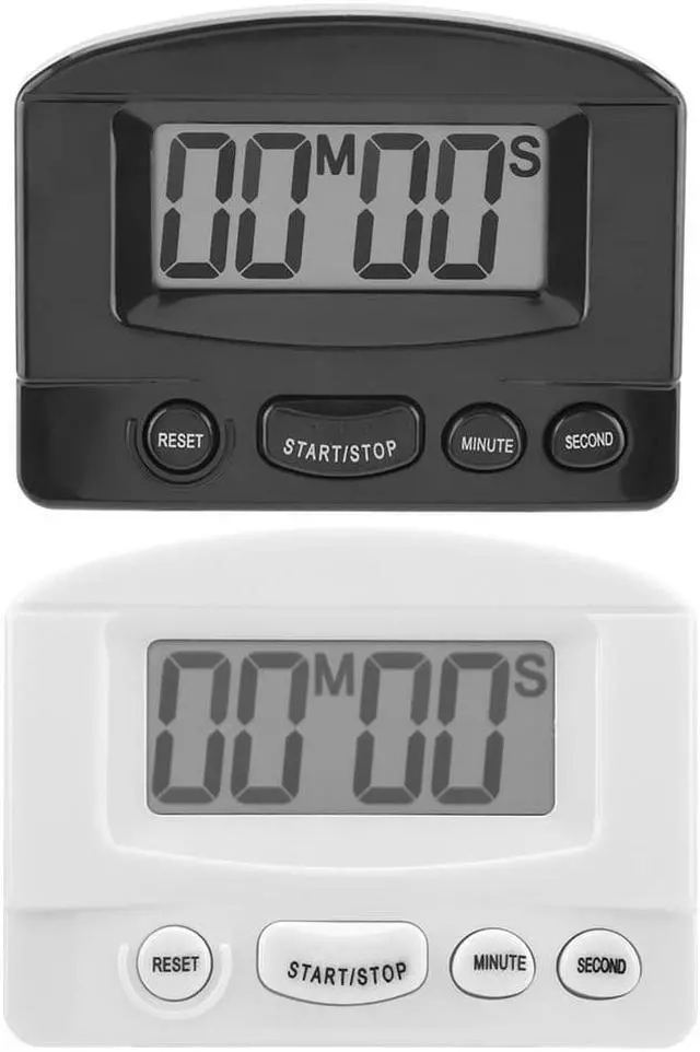 Alt view image 4 of 4 - Digital LCD Kitchen Timer Cooking Baking Time Electronic Count Down Clock Alarm Timer - White