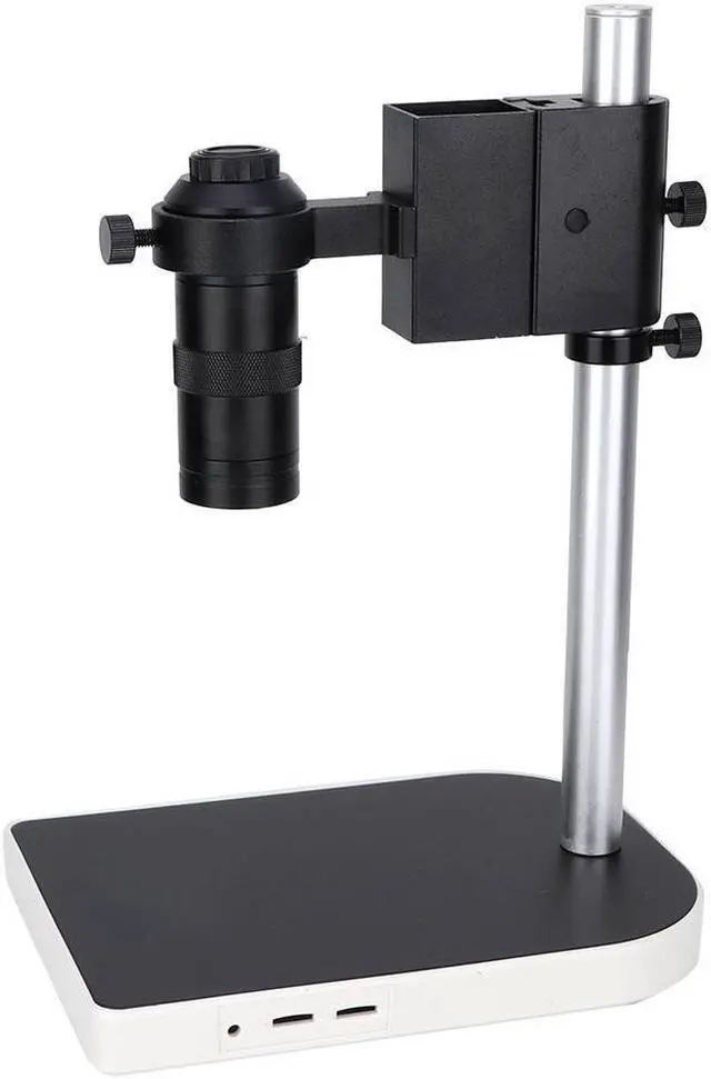 Alt view image 5 of 6 - Aluminium Alloy UP Down Adjustable Support Table Microscope Stand & 100X C-Mount Lens for Industry Digital Microscope C-Mount