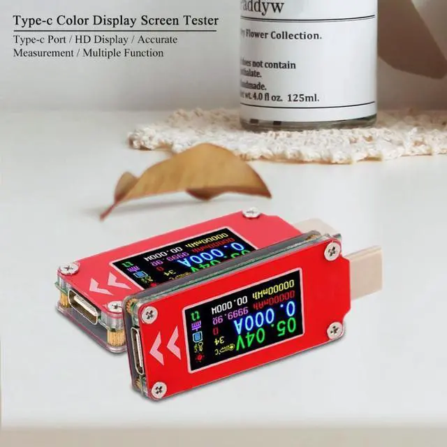 Alt view image 4 of 7 - TC64 PD Charger Tester Type-C Tester Color Display Voltmeter Ammeter Charging Voltage Current Capacity Detector Meter