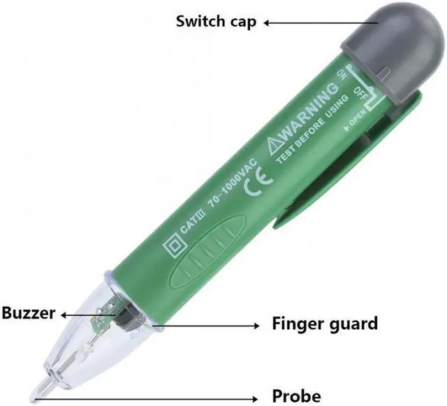 Alt view image 2 of 7 - GK7 Electrical LED Non-contact Power Voltage Tester Household Circuit Test Safety Tool Digital Ammeter Voltmeter Voltage Meter
