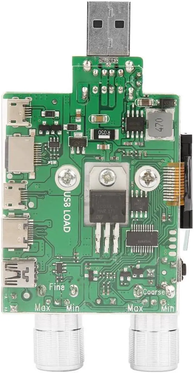 Alt view image 3 of 7 - 35W Constant Current Double Adjustable Electronic Load Quick Voltage USB Tester Voltmeter Aging Discharge Meter