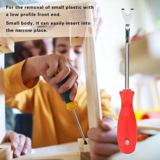 Alt view image 2 of 6 - 6mm Chrome-Vanadium Steel Plastic Buckle Screwdriver Car Door Trim Clip Remover Tools Hand Tool