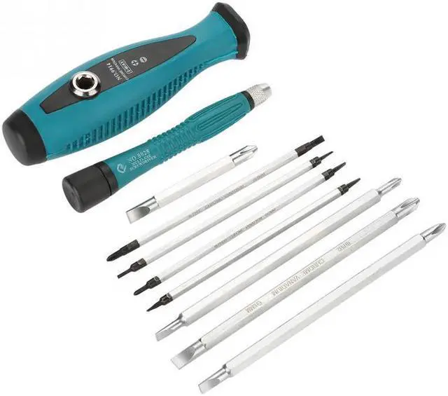 Main image of 10pcs Chrome Vanadium Steel Magnetic Slot Cross StarScrewdriver Set Home Appliances Repair Multi Function Hand Tools