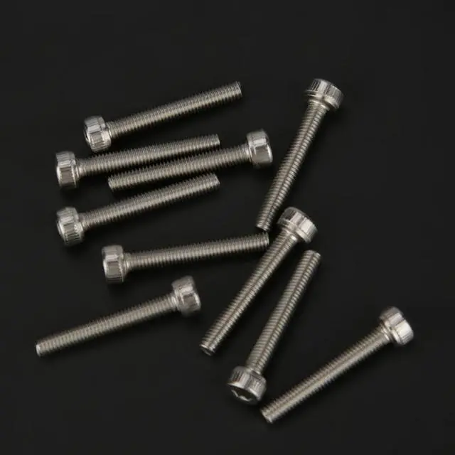 Alt view image 4 of 7 - New 135pcs Silver M2.5 M3 M4 M5 M6 M8 304 Stainless Steel Hex Socket Head Cap Screws Set 14 Different Sizes In One Set