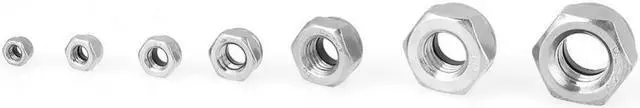 Alt view image 2 of 5 - 175pcs/set M3 M4 M5 M6 M8 M10 M12 Stainless Steel Hex Nuts Assortment Kit For Screws Woodworking Tools Hardware