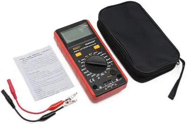 Alt view image 5 of 6 - VC6243A Digital LCD Meter Inductance Capacitance Resistance Tester Multimeter Crocodile Clip Measuring Tool with Bag BM4070