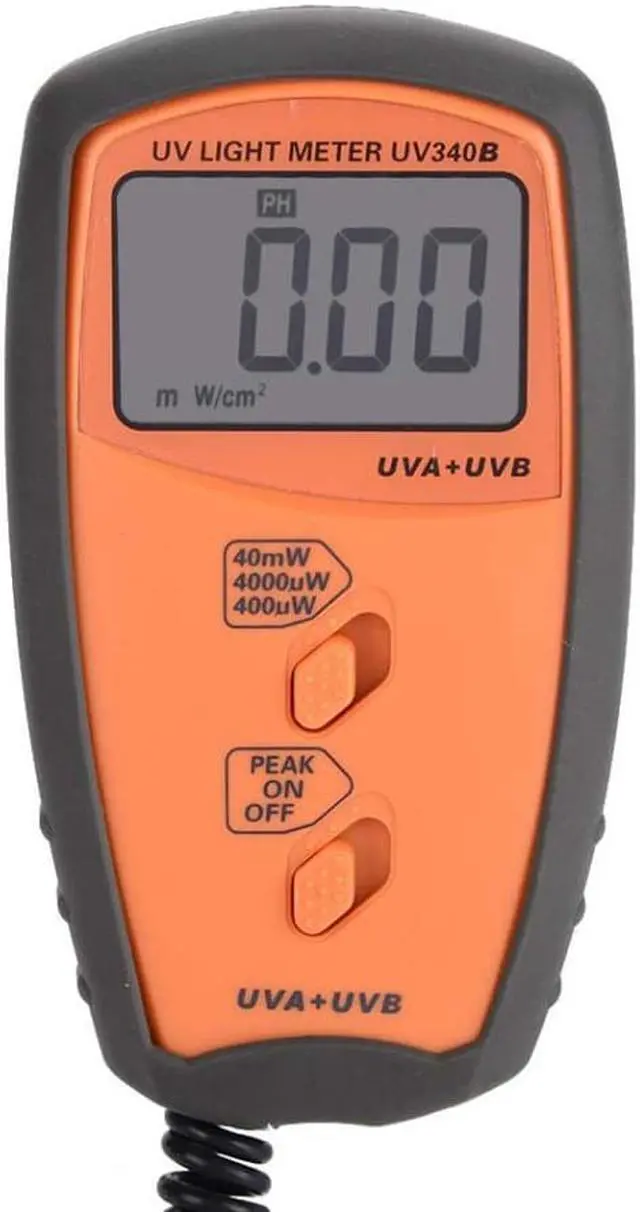 Alt view image 7 of 7 - UV340B Digital UV Luxmeter Handheld UV Light Meter UVA UVB Lighting Tester Intensity Measuring Tools