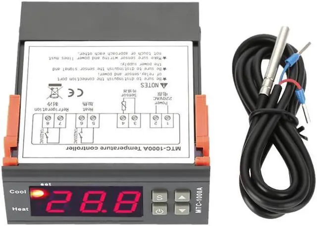 Main image of AC 220V Digital MTC-1000A Thermostat All-Purpose Temperature Controller with NTC Sensor
