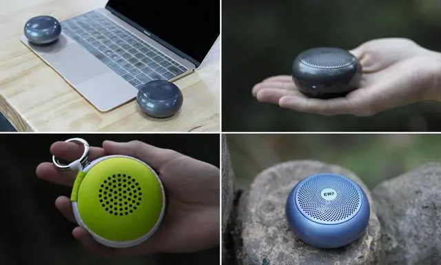 Alt view image 5 of 6 - Metal Bass Wireless Bluetooth Speaker Portable Built-in Battery Loud Sound New Version EWA A110mini (Black)