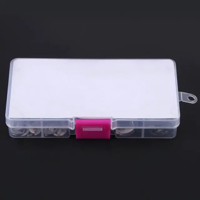 Alt view image 6 of 7 - 200pcs E-clips Retaining Ring Washer Stainless Steel Opening Snap Ring Washers Tools Assortment Kit Fastener Hardware 1.5mm-10mm