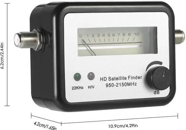 Alt view image 2 of 6 - Mini TV Antenna Satellite receiver Satellite Finder digital Satellite Signal Finder Satellite Signal Meter Meter with Compass