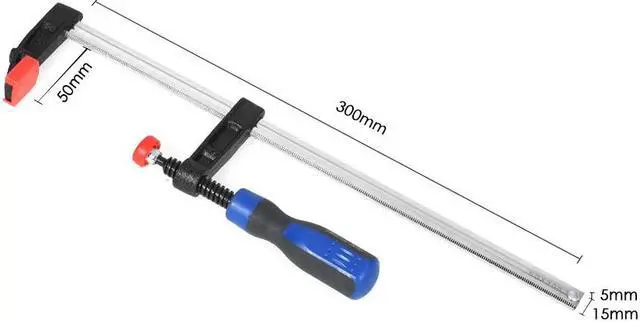 Alt view image 2 of 7 - 50*300mm Heavy Duty F-Clamp Bar Clamp for Woodworking Wood Clamping Carpenter Tool