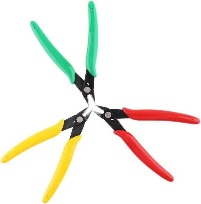 Alt view image 3 of 3 - Multifunctional High-carbon Steel Diagonal Pliers Electronic Cutting Pliers with Rubber Handle for Copper Wire / Plastic Burr Edge - Green