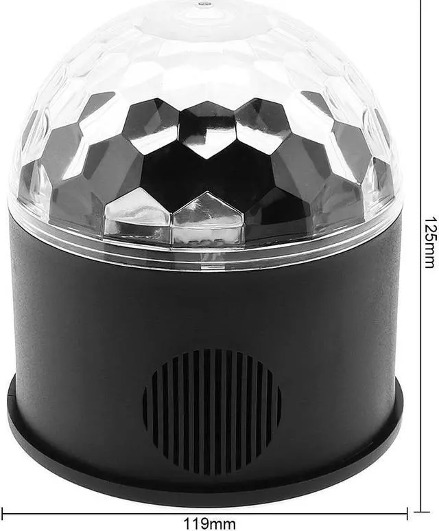 Alt view image 2 of 7 - 9W 9 Colors USB 5V LED Magic Ball Projector Stage Lights Strobe Club Effect Lights with Sound Control for Car / KTV / Party / Disco / Birthday