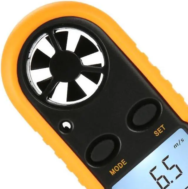 Alt view image 3 of 3 - BENETECH GM816 Digital mini Anemometer Anemometro Thermometer Wind Speed Gauge Meter LCD Hand-held Measure tool