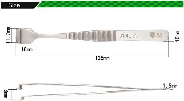 Alt view image 4 of 4 - Mobile Repair Tools,Wafer Tweezers,Stainless Steel Tweezers,TweezersWafer Tweezers for Mobile Repair Tools