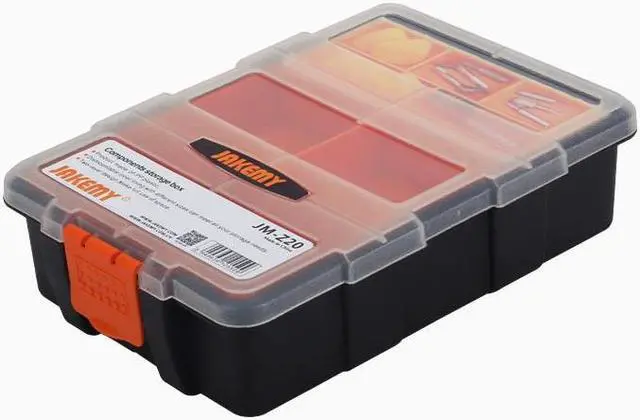 Alt view image 5 of 7 - Jakemy Z20 Multi-Purpose Plastic PP Transparent Components Storage Box for Tools Case Parts Tool box for Repair